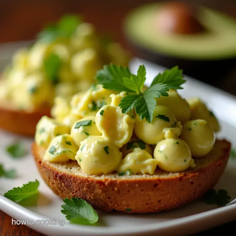 Creamy Avocado Lime Egg Salad Ditch the Mayo Keep the Flavour presentation