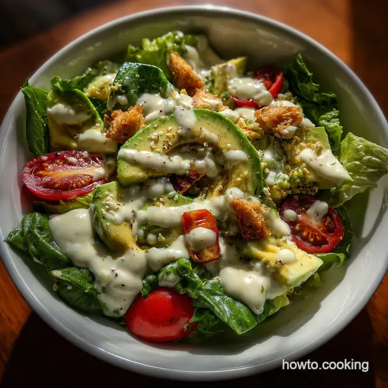 The Ultimate Avocado Ranch Salad: Creamy & Crisp