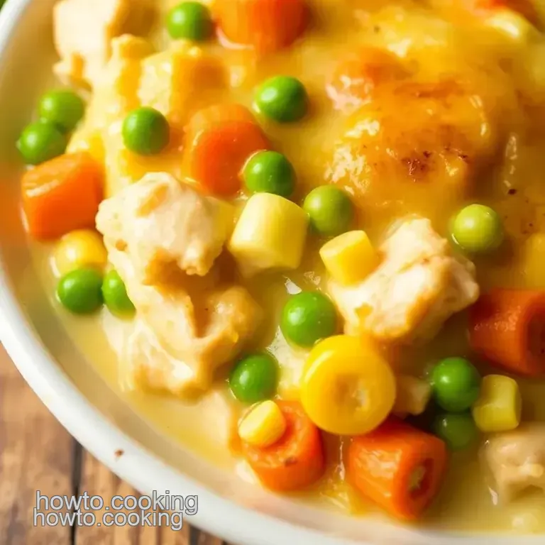 Cheddar Chicken Pot Pie: Comfort in Every Bite presentation