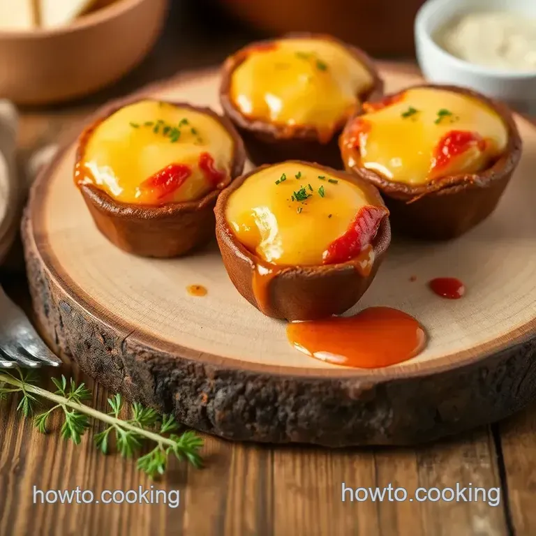 Bake Cheddar-Stuffed Meatloaf Morsels presentation