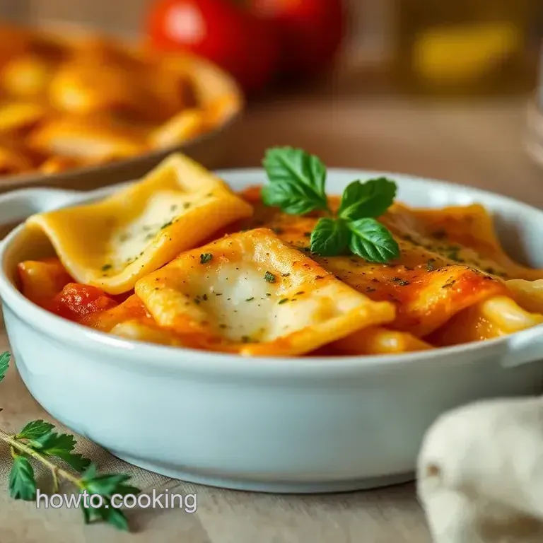 Baked Cheese Ravioli Casserole