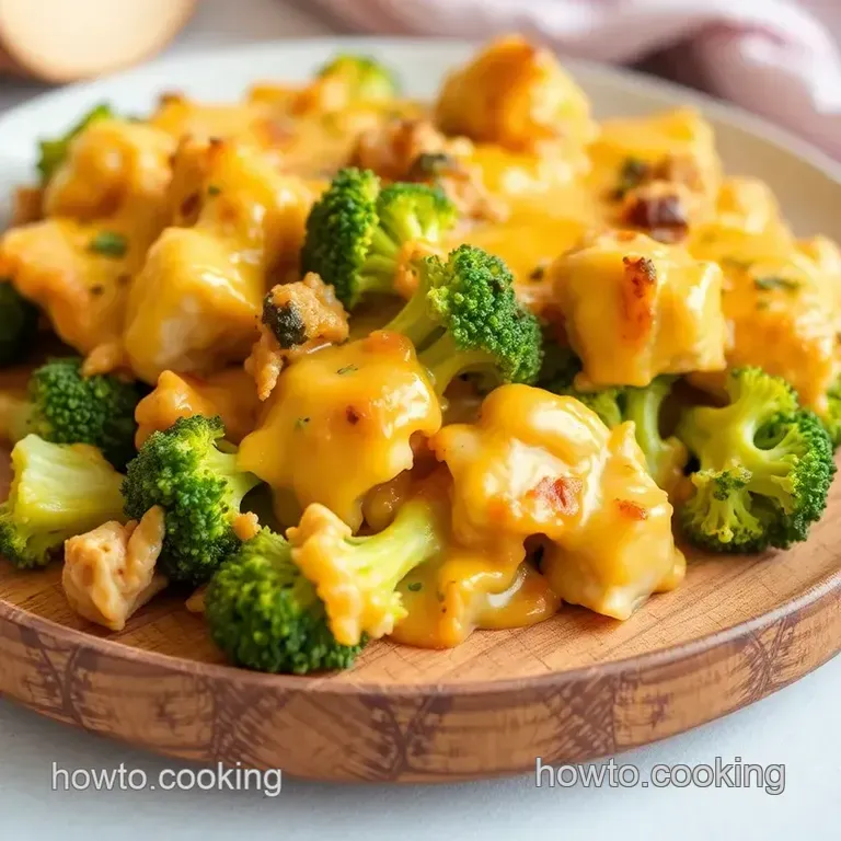 Ultimate Cheesy Chicken Broccoli Casserole presentation