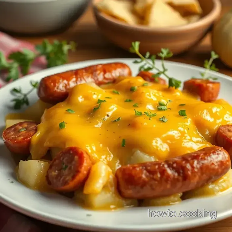 The Ultimate Comfort: Bake Cheesy Potatoes with Smoked Sausage