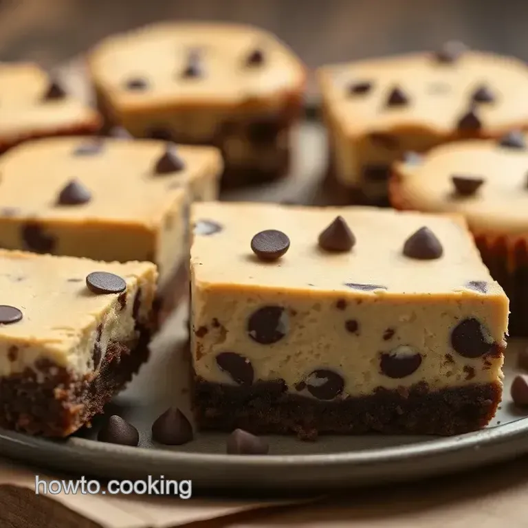 Chewy Chocolate Chip Cheesecake Treats