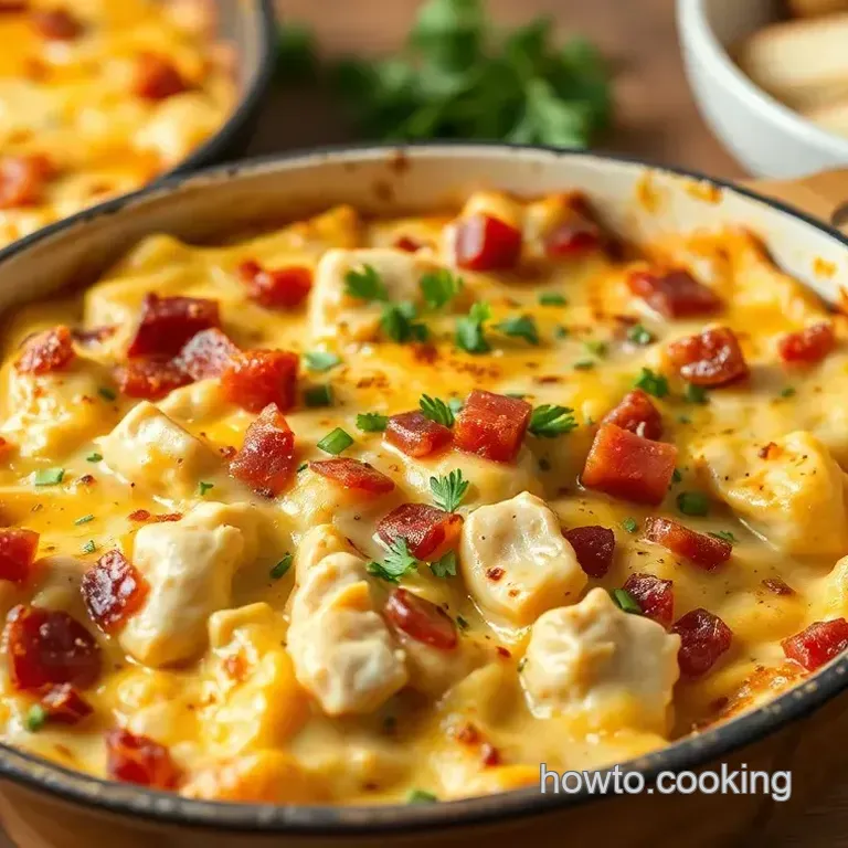 Creamy Bake Chicken Bacon Ranch Casserole