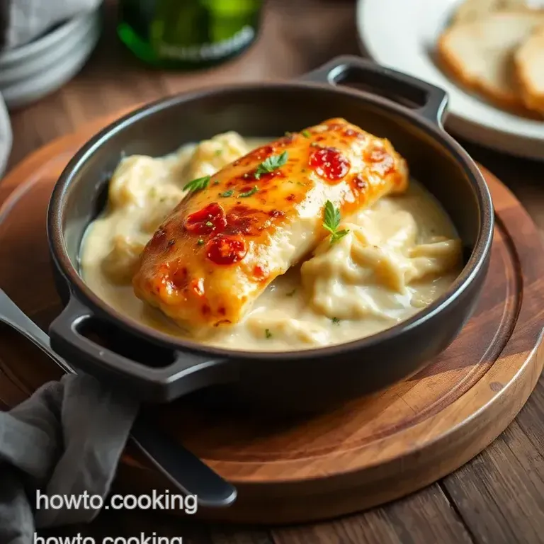 Creamy Delight Chicken Casserole presentation