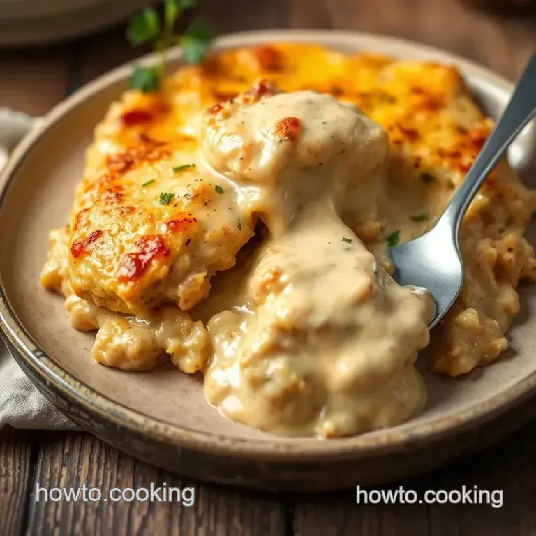 Creamy Bake Chicken Casserole presentation