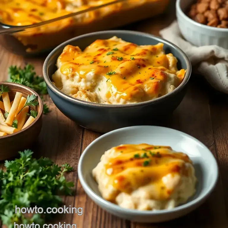 Baked Chicken Cheesy Ranch Casserole presentation