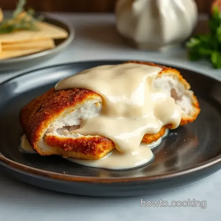 Bake Chicken Cordon Bleu with Creamy Sauce