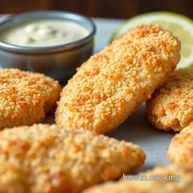 Crispy Baked Chicken Tenders with a Flavorful Crunch presentation