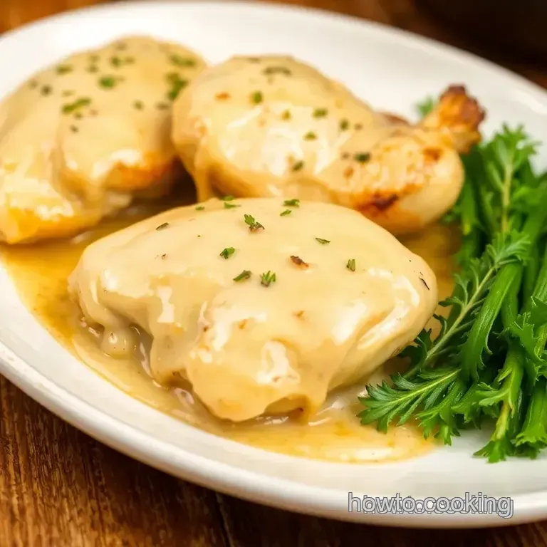 Creamy Garlic Parmesan Baked Chicken presentation
