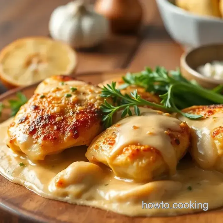 Creamy Garlic Parmesan Baked Chicken