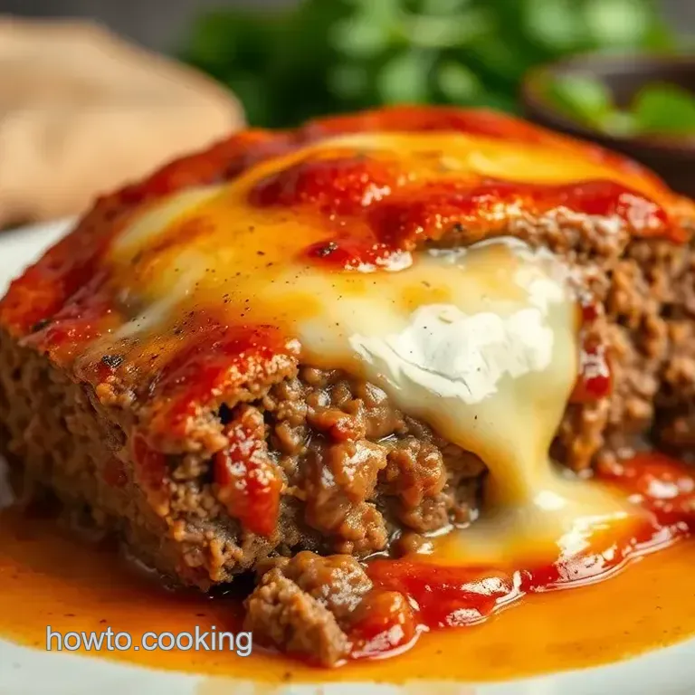 Cheesy Baked Ground Beef Meatloaf