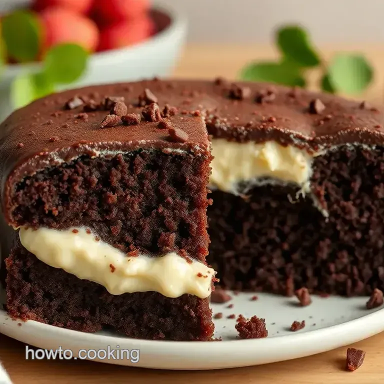 Decadent Hershey’s Chocolate Cake with Velvety Cream Filling