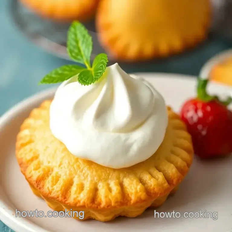 Lemon Madeleine Cake with Whipped Cream Delight presentation