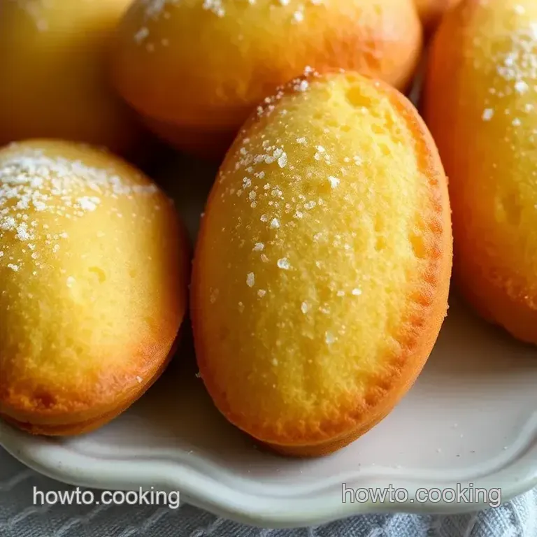 Delightful Layer Cake with Homemade Madeleines presentation