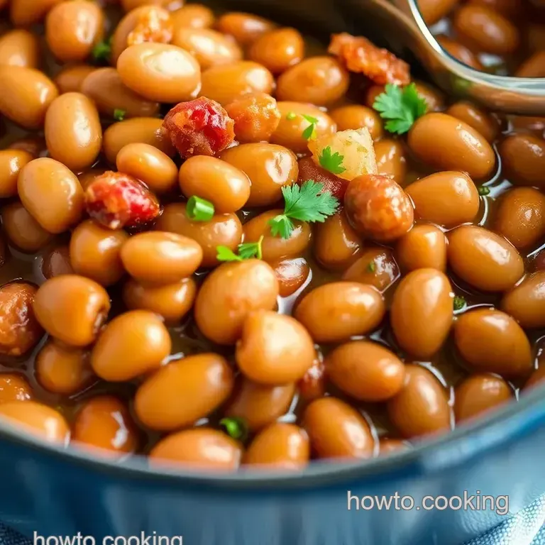 Bake Navy Beans in Sweet Molasses Goodness presentation