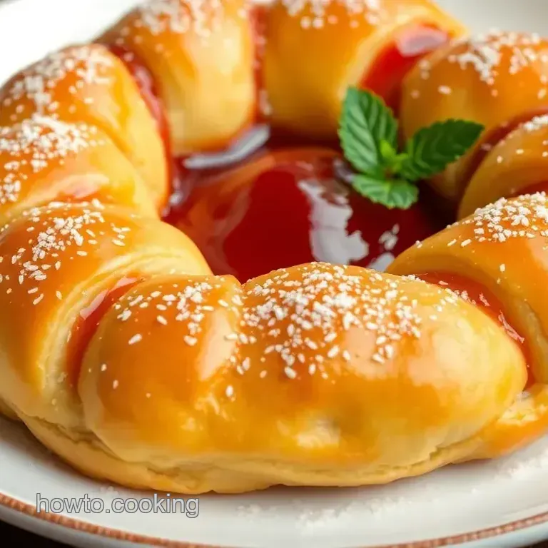 Ring-Shaped Pastries Filled with Sweet Jelly Joy