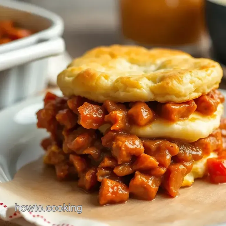 Bake Sloppy Joe Biscuit Casserole