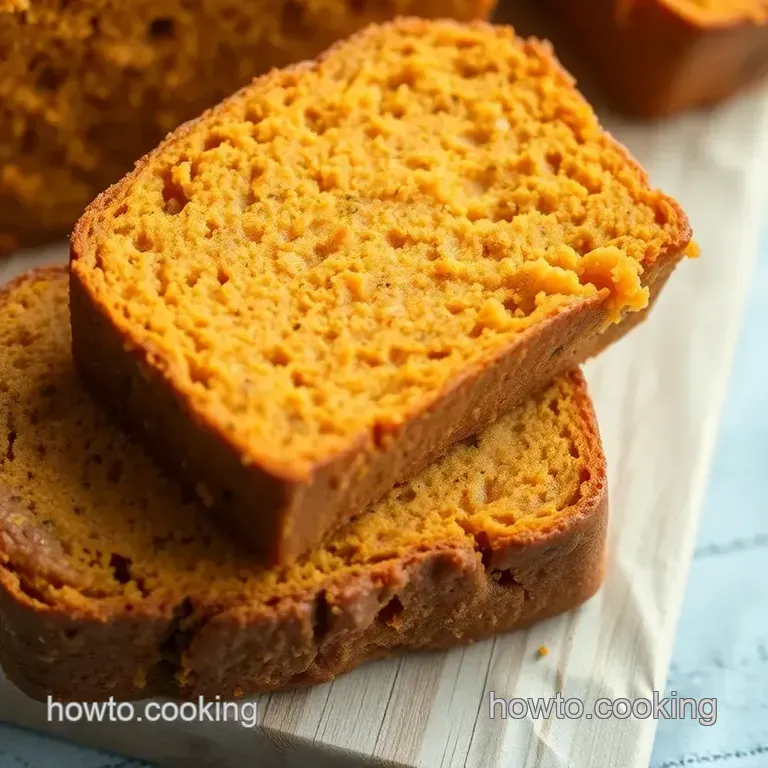 Miso-Infused Sweet Potato Bread presentation