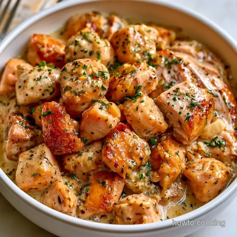 Slices of tender, roasted poultry arranged on a white porcelain plate with vibrant steamed carrots and green peas