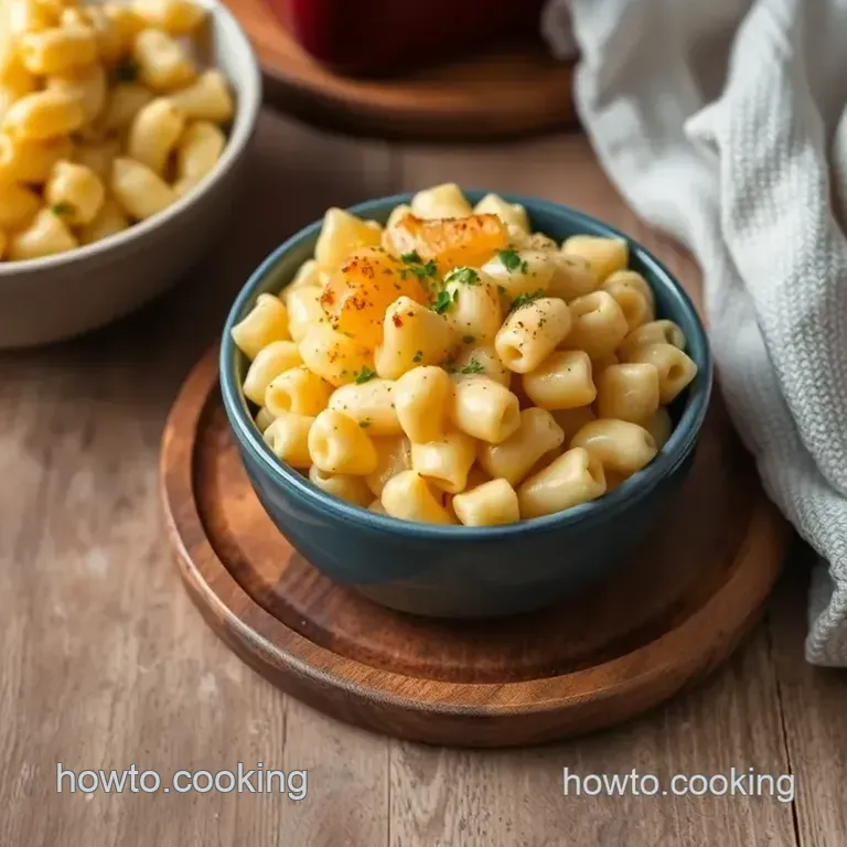 Ultimate Creamy Cheddar Baked Mac and Cheese presentation