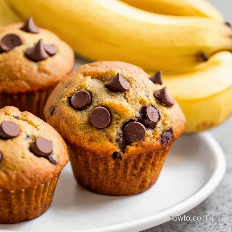 Banana Chocolate Chip Muffins Better Than the Bakery