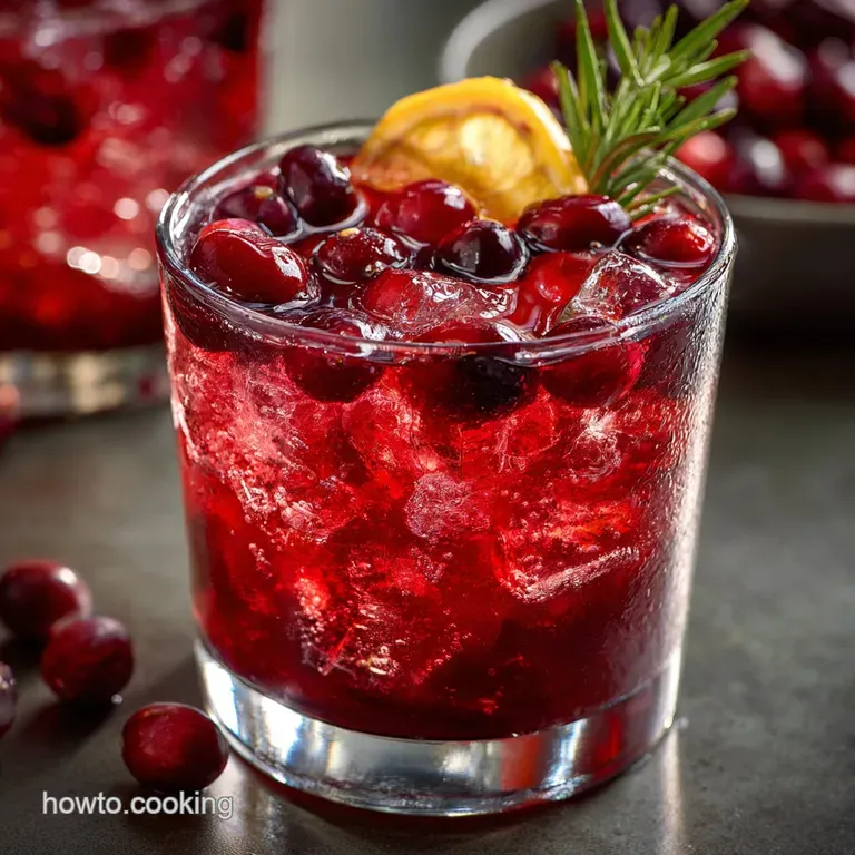 Thanksgiving Cocktails: the Fireside Batched Cranberry Smash presentation