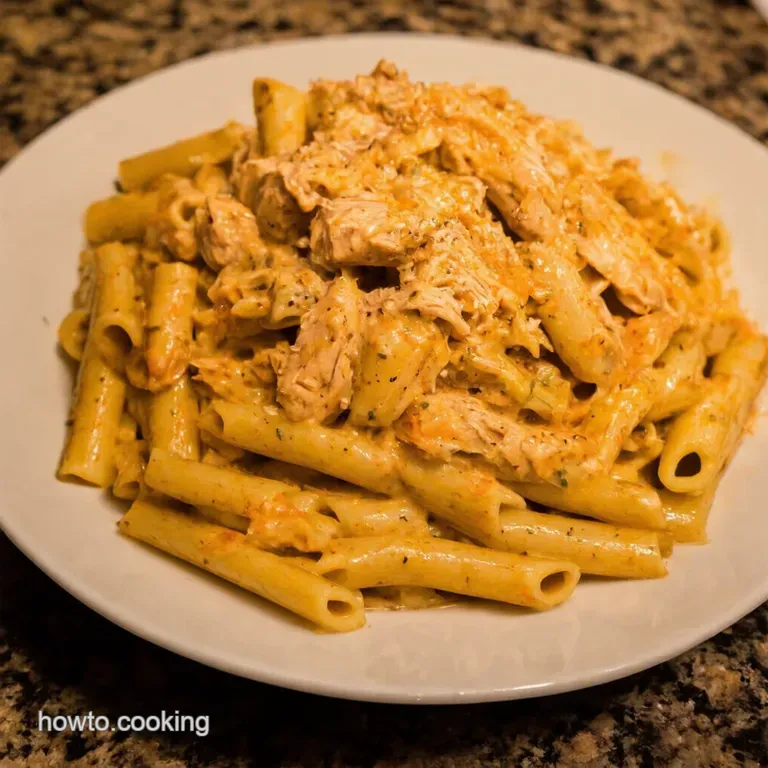 Bayou Bliss Creamy Cajun Chicken Pasta presentation