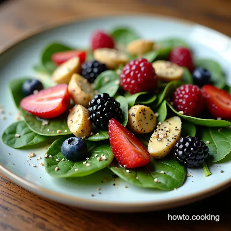 Berry Blast Spinach Salad with Poppy Seed Zing