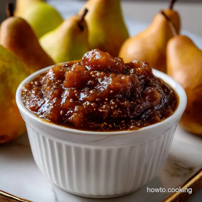 Chefs Pear Butter: Slow-Cooked Autumn Delight presentation