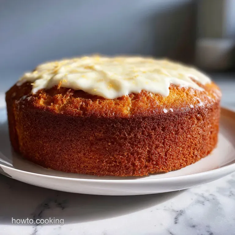 Elegant slice of layered cake with rich frosting, adorned with fresh berries and mint, suggesting a moist, delightful text...