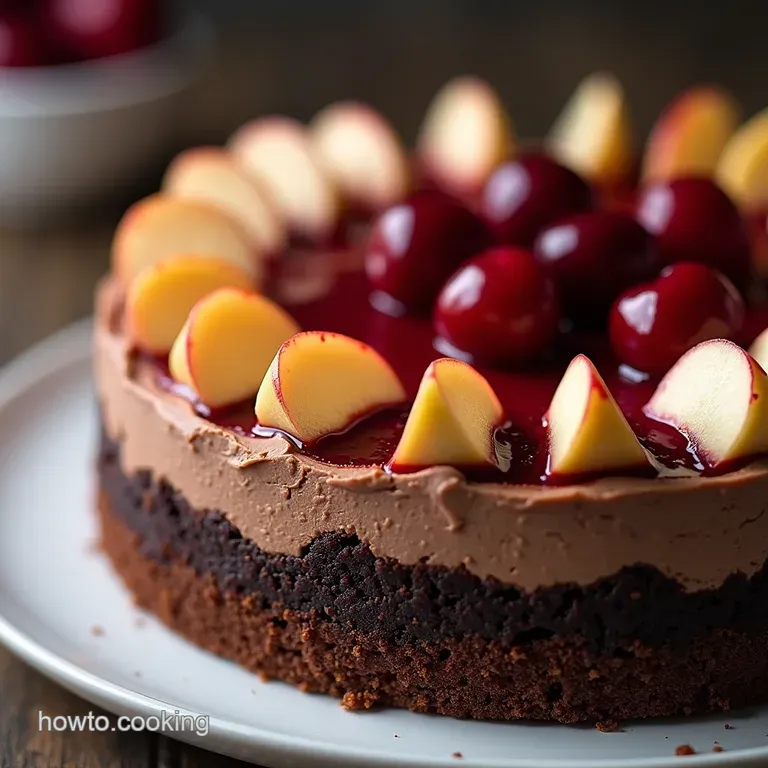 The Black Forest Gateau Meets the Big Apple Ultimate Cherry Chocolate Cheesecake