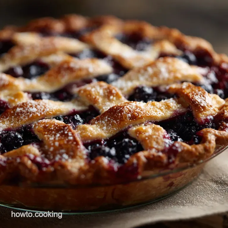 The Great British Summer Blueberry Blackberry Pie Masterpiece presentation
