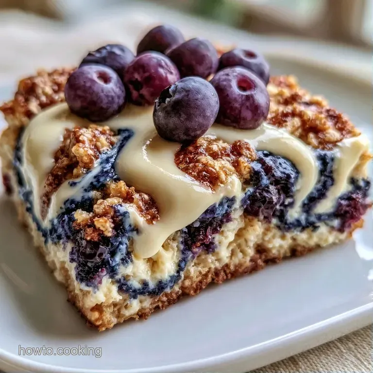 Warm oat cakes on ceramic plates, drizzled with amber maple syrup and garnished with fresh, plump blueberries.