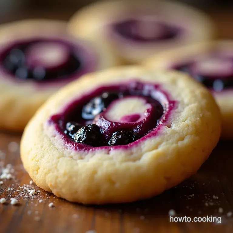 The Perfect Swirl Bakerystyle Blueberry Cheesecake Cookies presentation