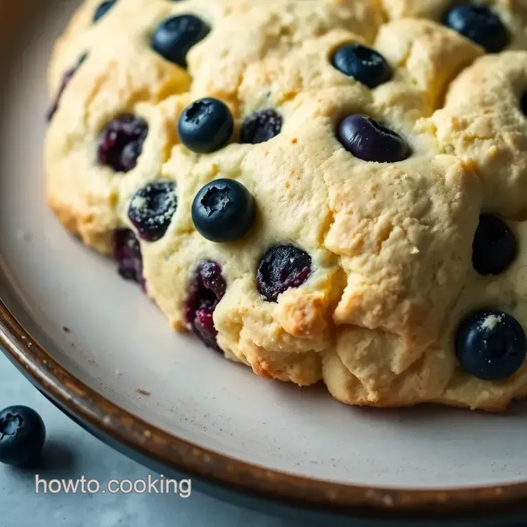 Blueberry Lemon Scones: A Burst of Freshness in Every Bite! presentation