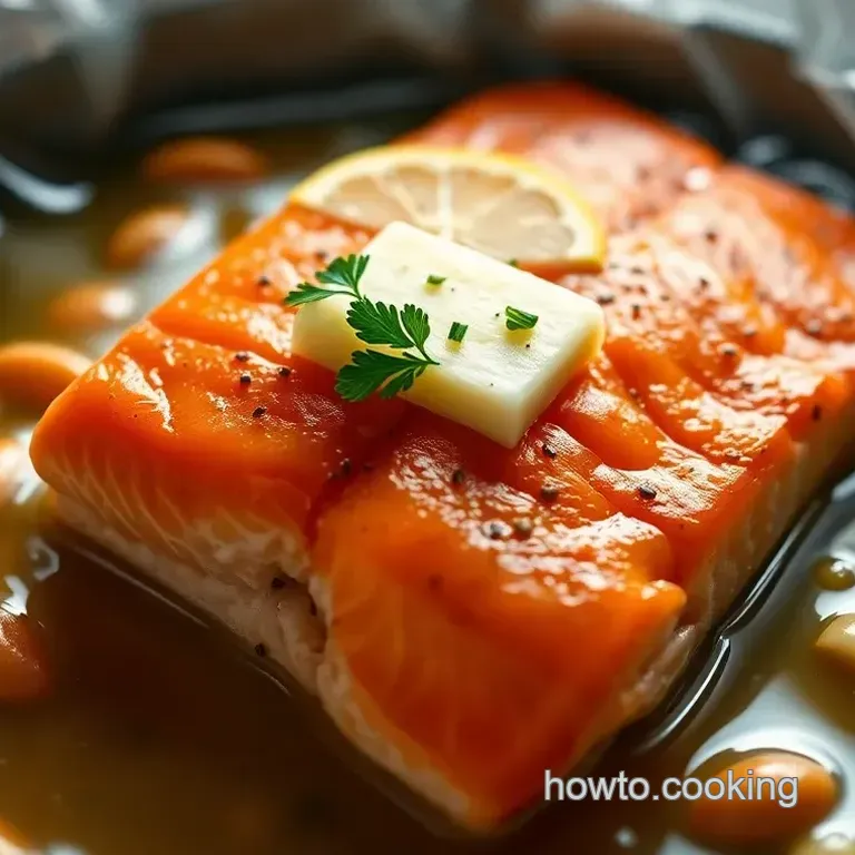 Boil in a Bag Salmon with Lemon Herb Butter