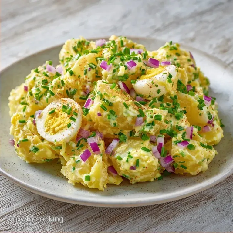 Boiled Egg Potato Salad: Traditional and Classic