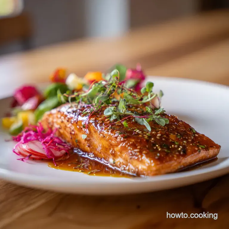 Velvety Salmon with Bourbon Glaze