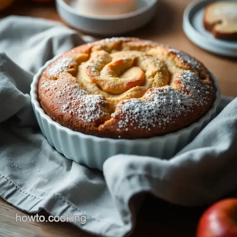 Bramley’s Delight: Simple Apple Cake Recipe presentation