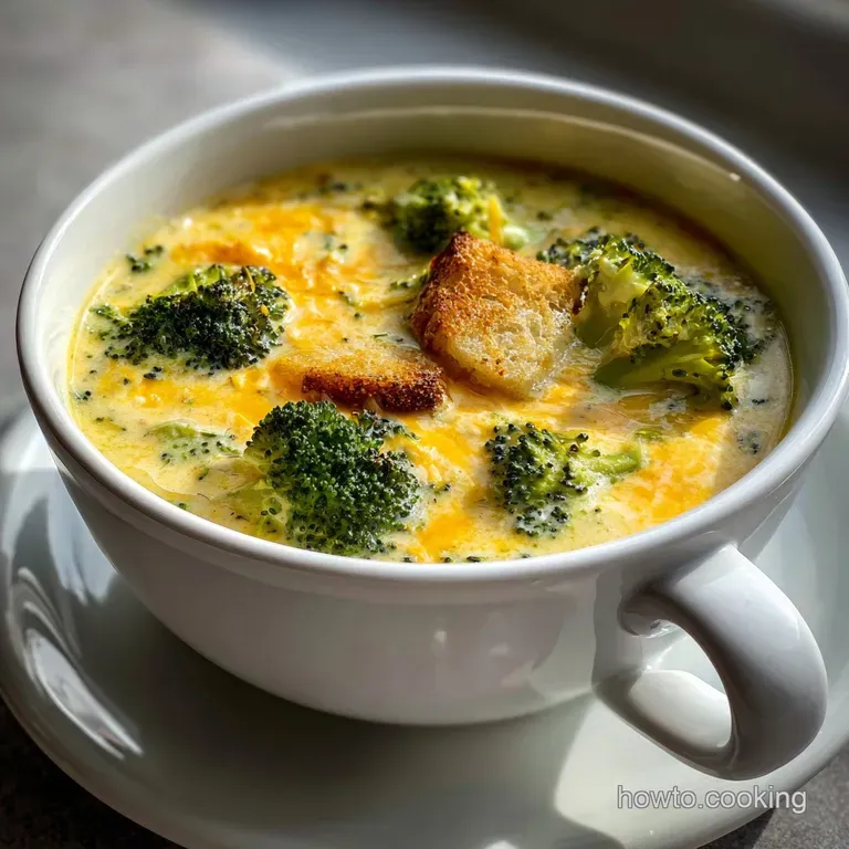 Broccoli Cheddar Soup Panera Copycat: Silky & Cheese Forward