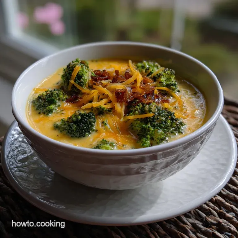 Broccoli Cheddar Soup From Scratch