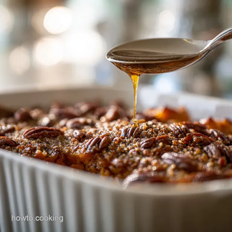 Sweet Potato Casserole: the Classic Brown Butter Recipe with Pecan Streusel presentation