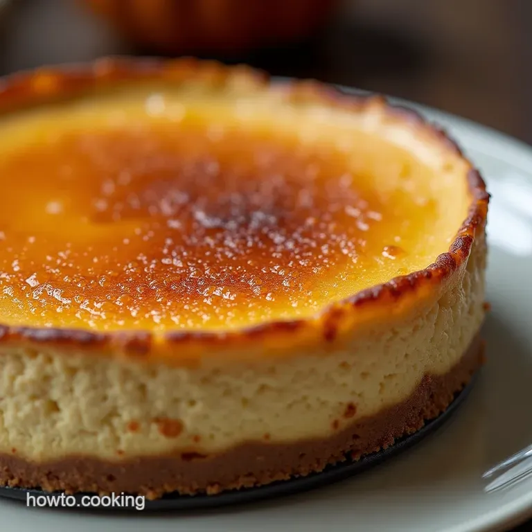 The Autumn Encore Crème Brûlée Topped Pumpkin Cheesecake
