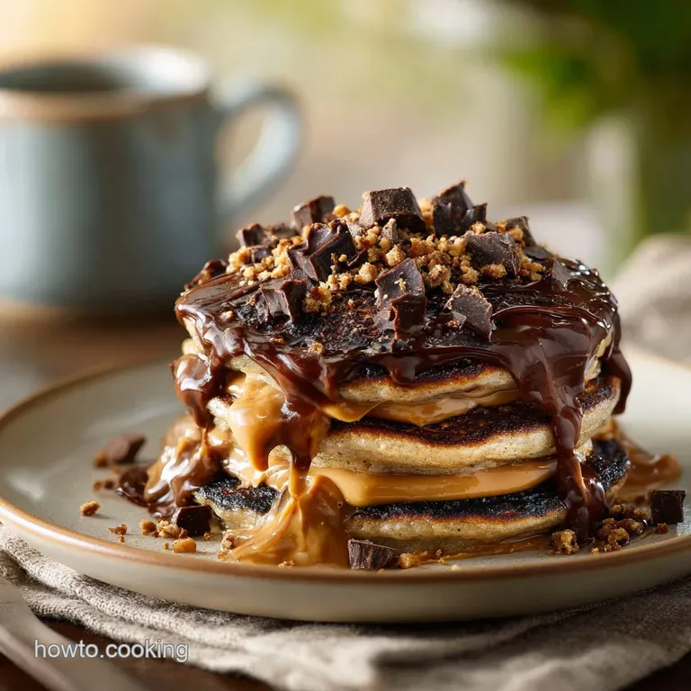 Chocolate Peanut Butter Pancakes the Buckeye Blitz Stackers presentation