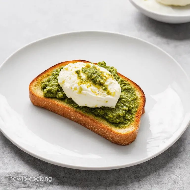 Burrata Bliss Pesto Balsamic Glazed Toast Quick Easy