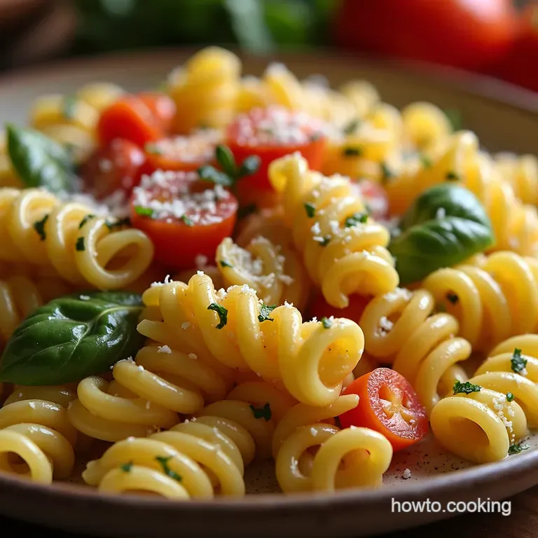Caesar Pasta Salad the Actually Good Kind presentation