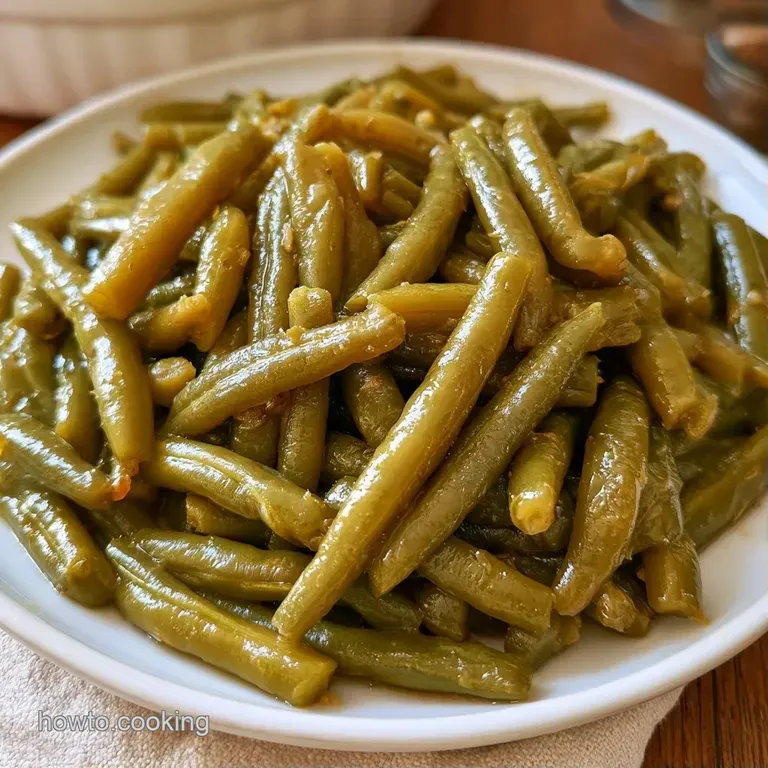 Clear glass canning jars filled with bright green beans arranged neatly on a rustic, light-colored wooden table.
