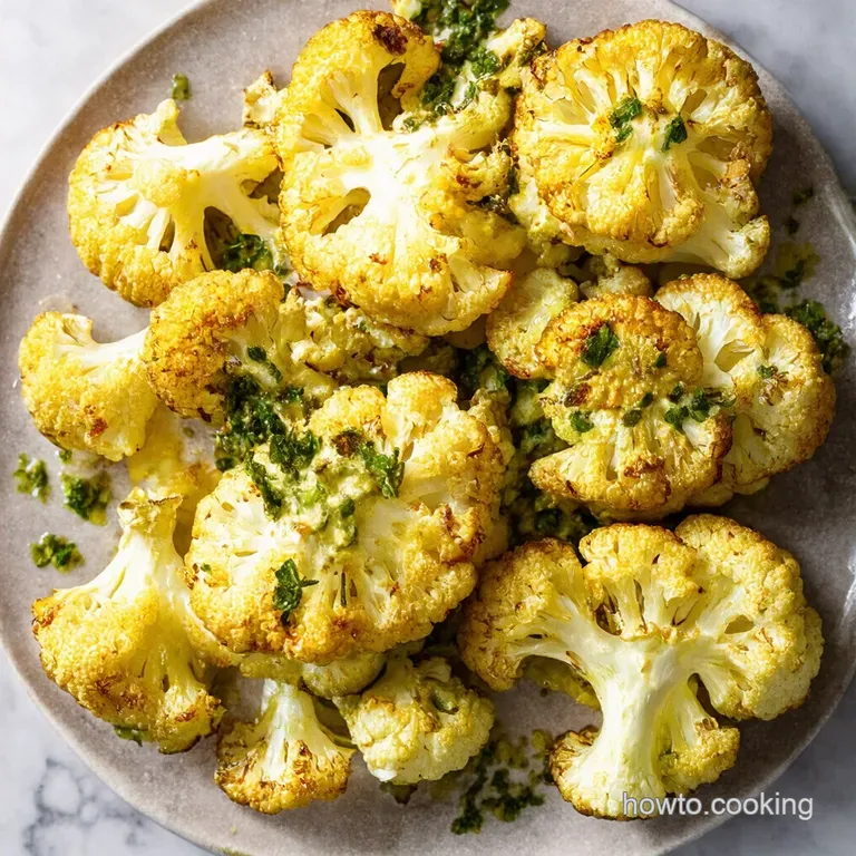 Cauliflower Steaks with LemonHerb Gremolata